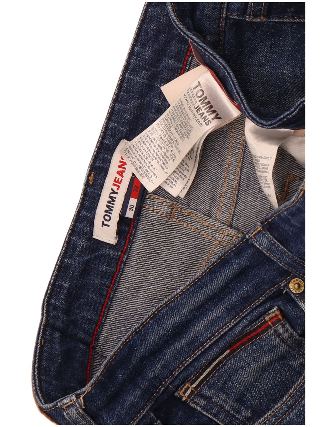 Tommy Hilfiger Vaqueros Slim para Hombre W30 L32 Algodón Azul