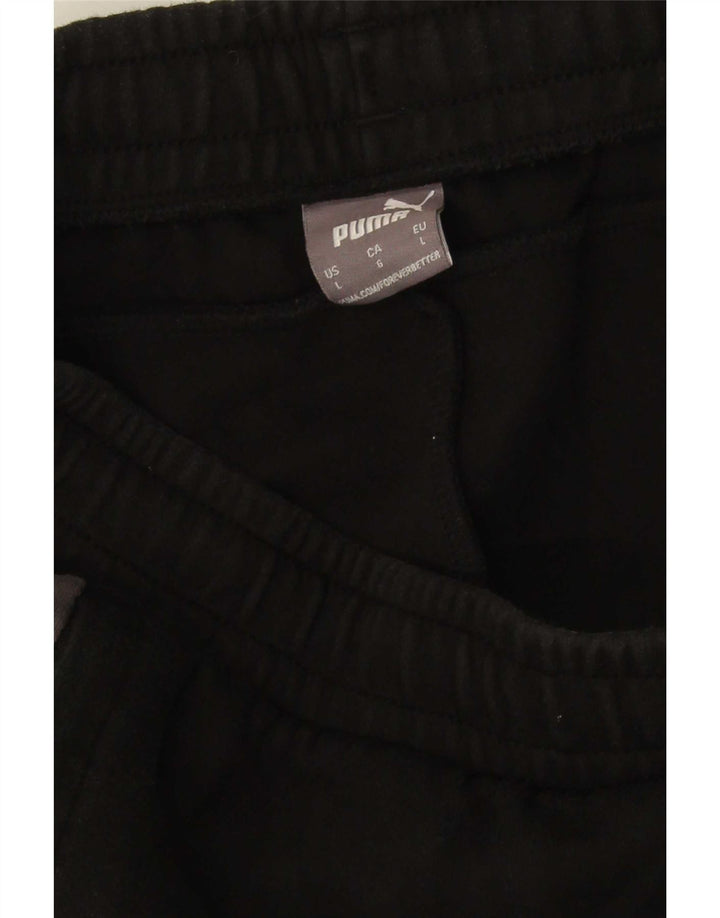 Pantalones de chándal Puma para hombre, talla grande, color negro