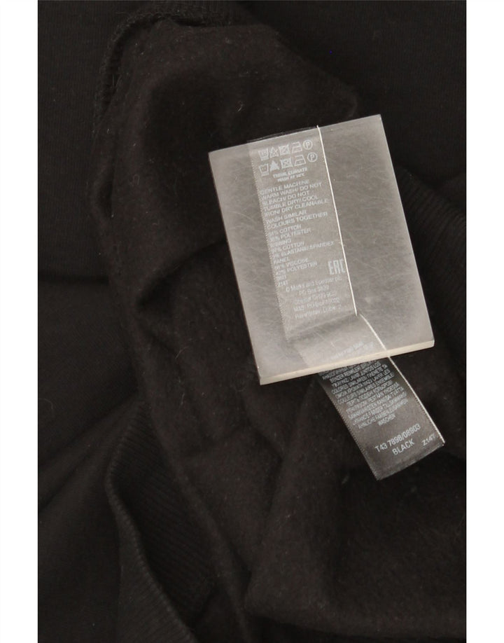 Marks & Spencer - Sudadera para mujer, talla 40, talla mediana, algodón negro