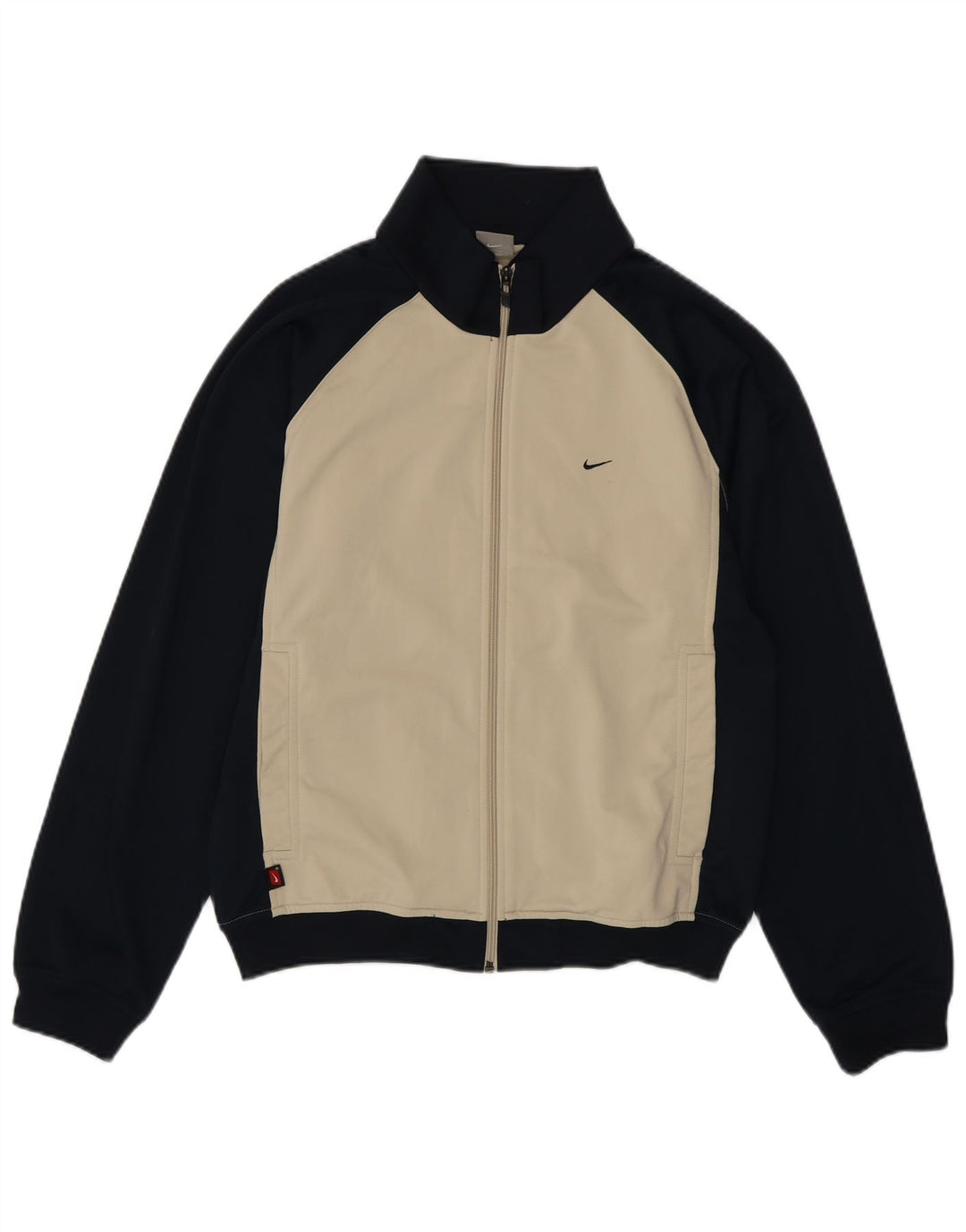 NIKE Hombre Chándal Top Jacket Medium Beige Colorblock Poliéster