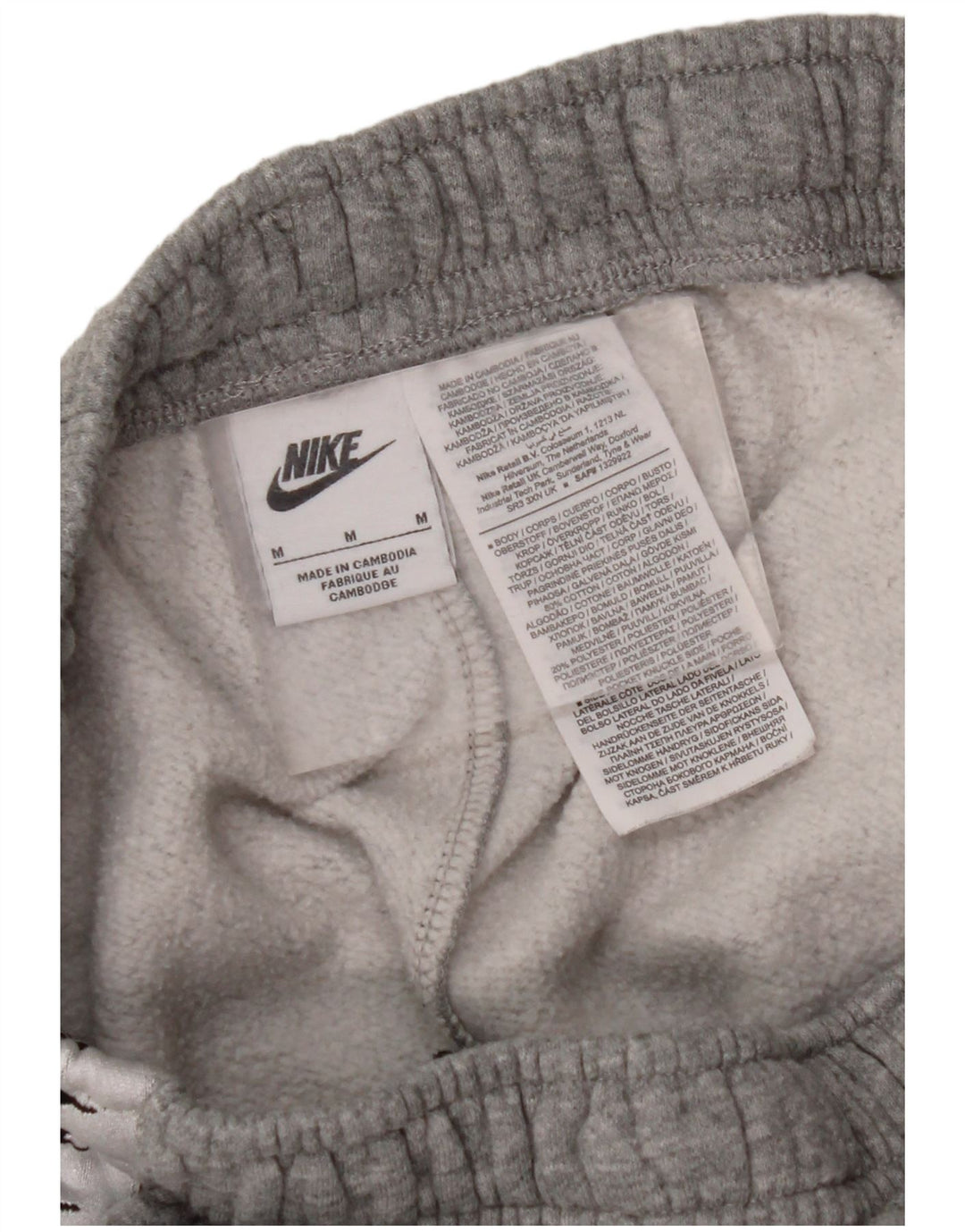 NIKE Chándal completo gráfico para mujer UK 44 Algodón gris medio con bloques de color