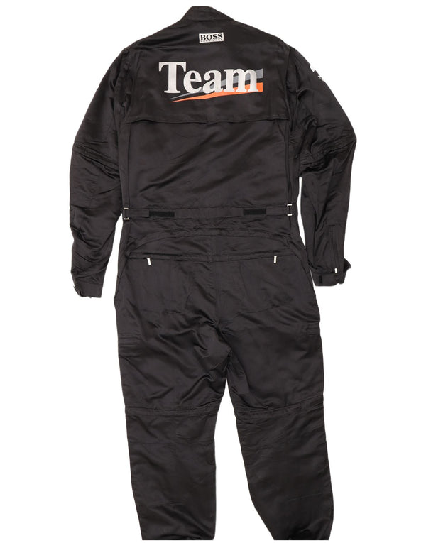 Hugo Boss Mens Fórmula Uno Mono Gráfico Tamaño 110 2XL Negro Seda Deportes