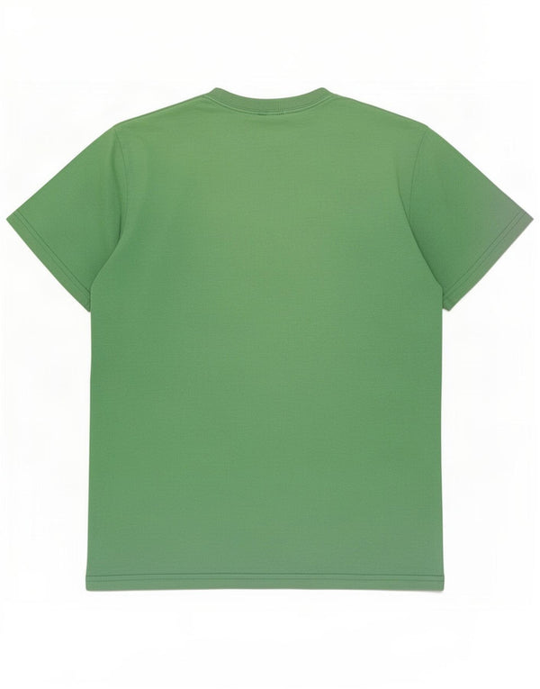 Benetton Hombre Camiseta Gráfica Top Pequeño Verde