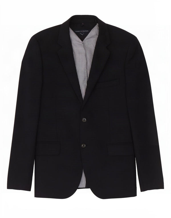 Tommy Hilfiger Chaqueta tipo blazer de 2 botones para hombre Reino Unido 38 Lana azul marino mediana