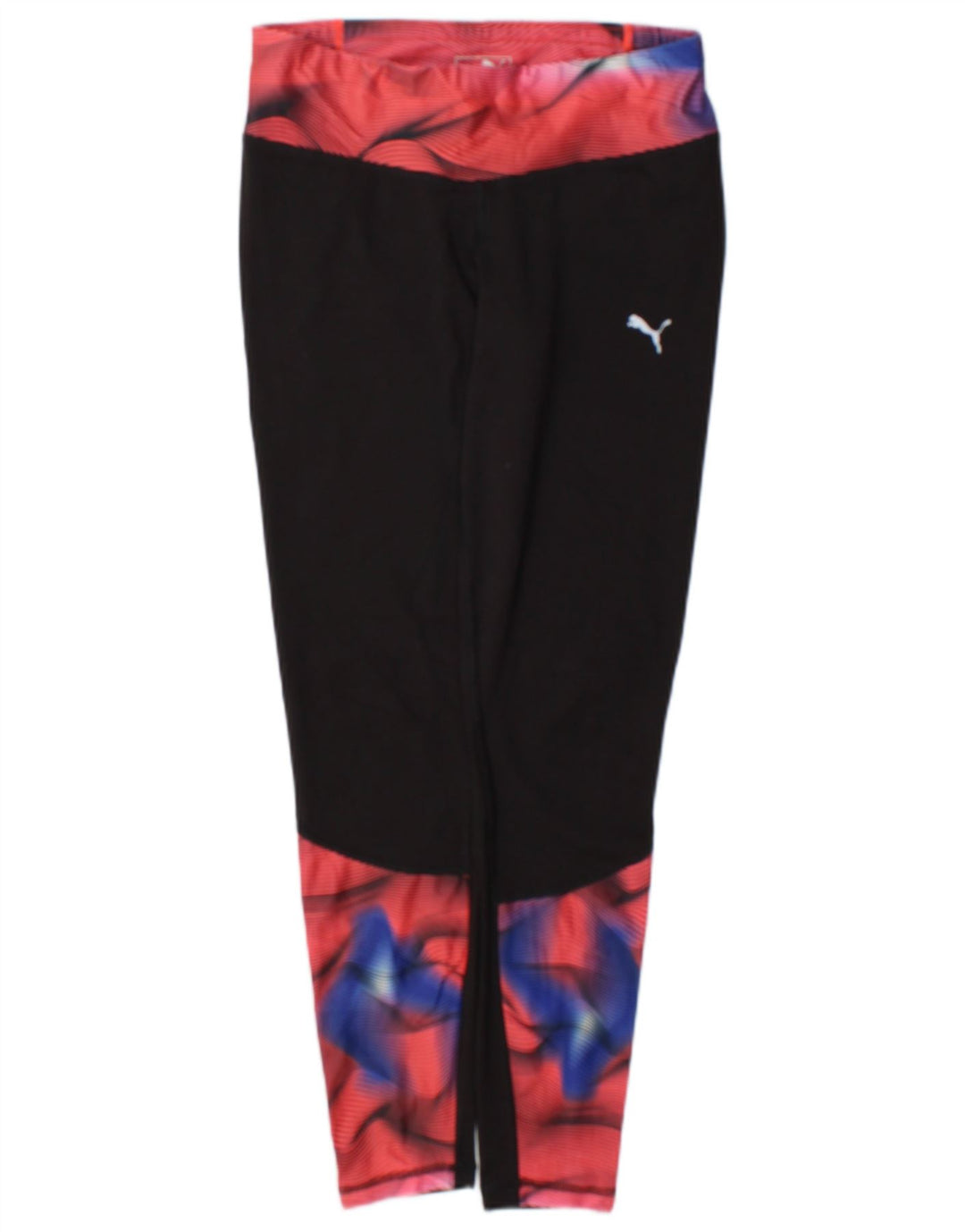 Puma Leggings para mujer UK 12 Mediano Negro Geométrico