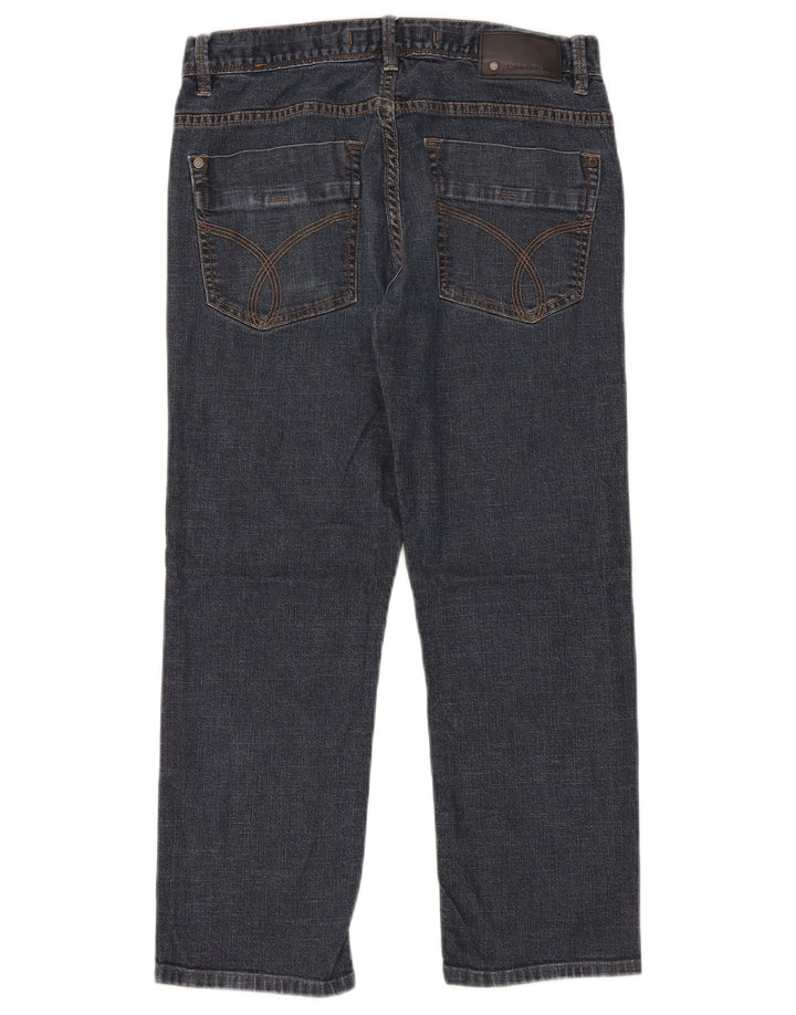 Calvin Klein Jeans rectos para hombre W32 L26 Algodón azul marino