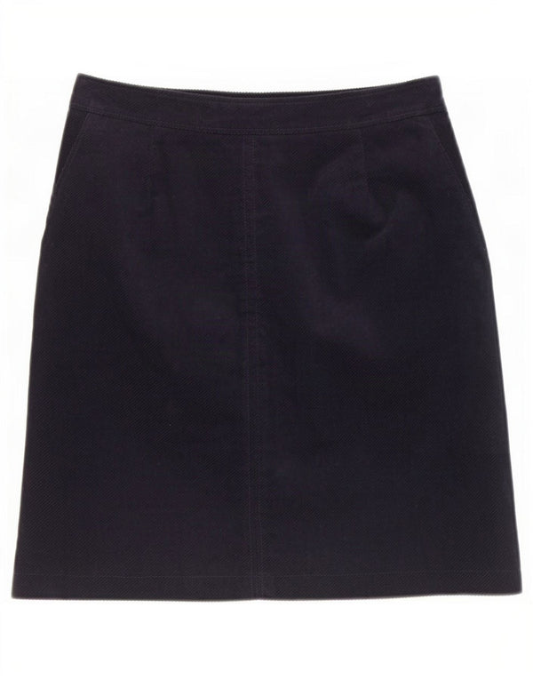 White Stuff Falda de pana para mujer UK 10 Small W30 Algodón azul marino