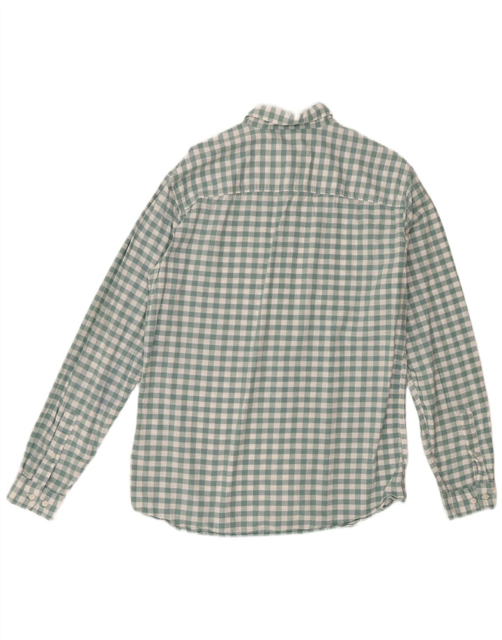 Camisa Jack & Jones para hombre talla 42 algodón a cuadros verde grande