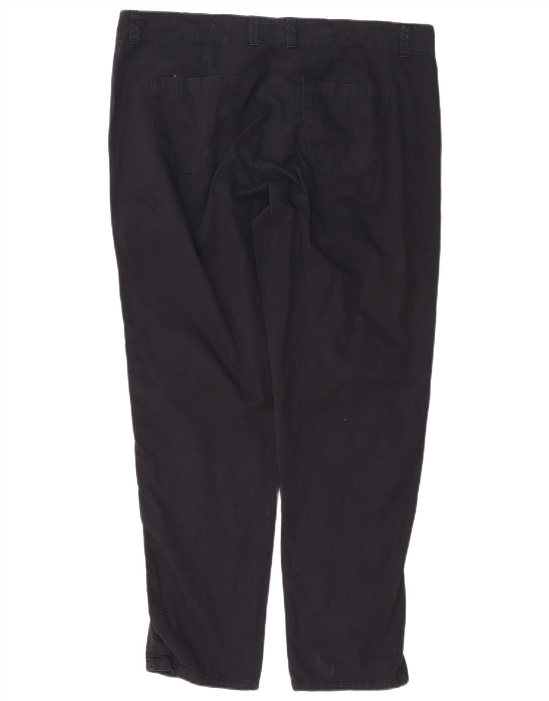 MARKS & SPENCER Pantalones chinos ajustados para mujer UK 40 Large W38 L29 Negro