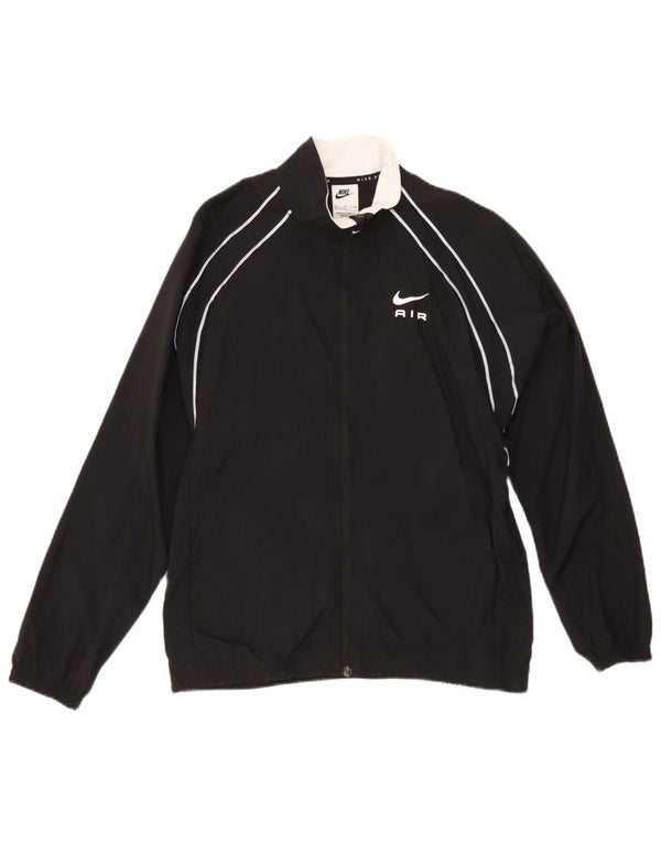 Nike Boys Air Graphic Chándal Top Chaqueta 13-14 años XL Nylon Negro