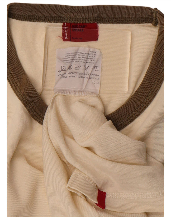 Levi's Hombre Chaleco Top Pequeño De Algodón Blanco Roto