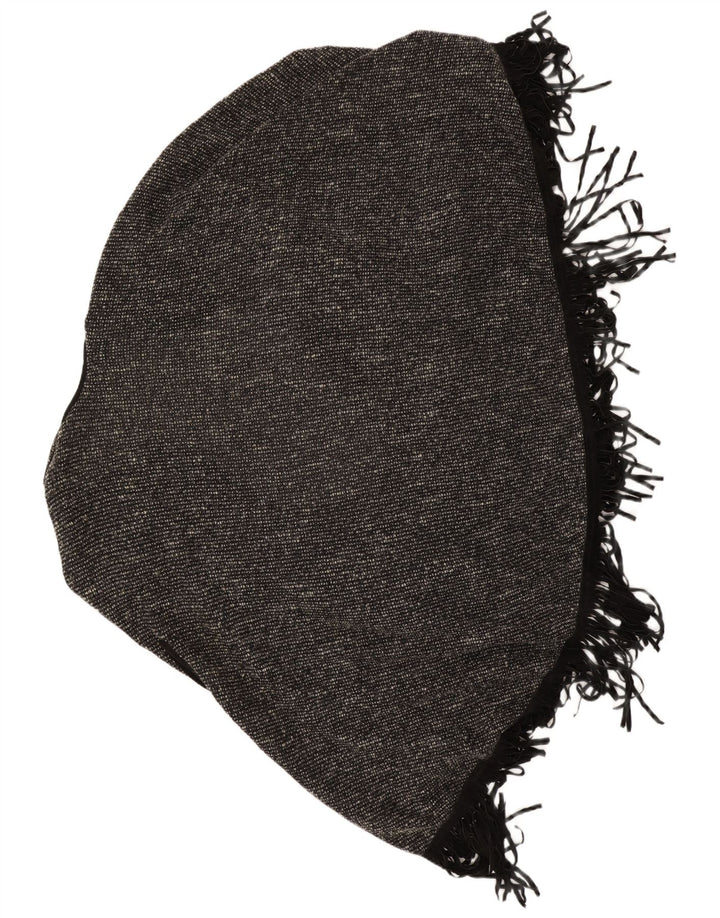 Vintage mujer Poncho Cardigan suéter Reino Unido 22 3XL Gris