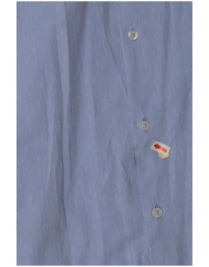 BENETTON Camisa Niño 13-14 Años 3XL Algodón Rayas Azules