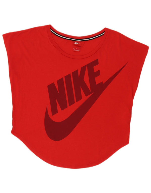 Nike Camiseta gráfica extragrande para mujer UK 8 Small Rojo Poliéster Deportes
