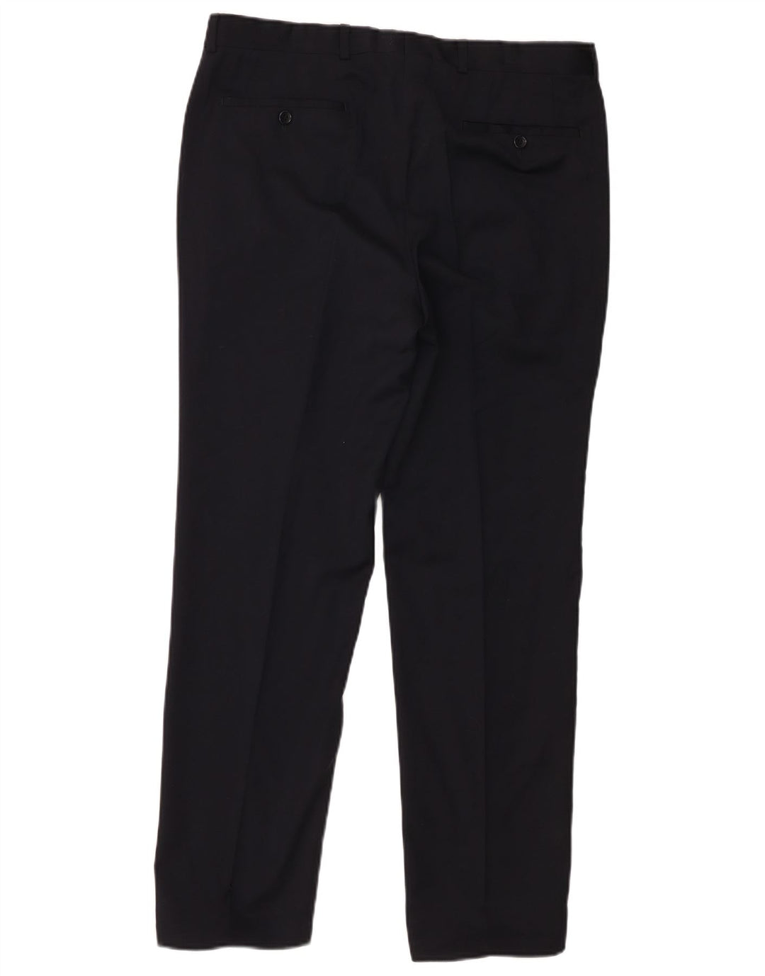Armani Hombre Pantalones De Traje Rectos W34 L28 Negro