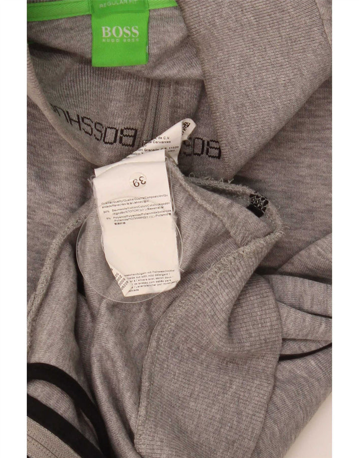 Hugo Boss Hombre Chándal Top Chaqueta Pequeña Algodón A Rayas Gris