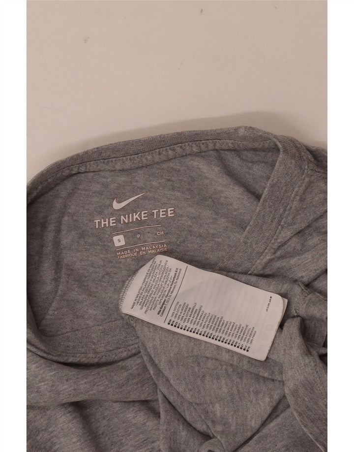 Nike - Camiseta para hombre, talla pequeña, algodón moteado gris