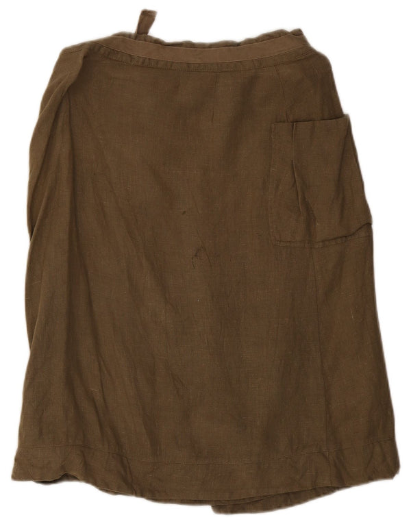 Sasha Falda Cargo para Mujer UK 12 Medium W29 Caqui Lino