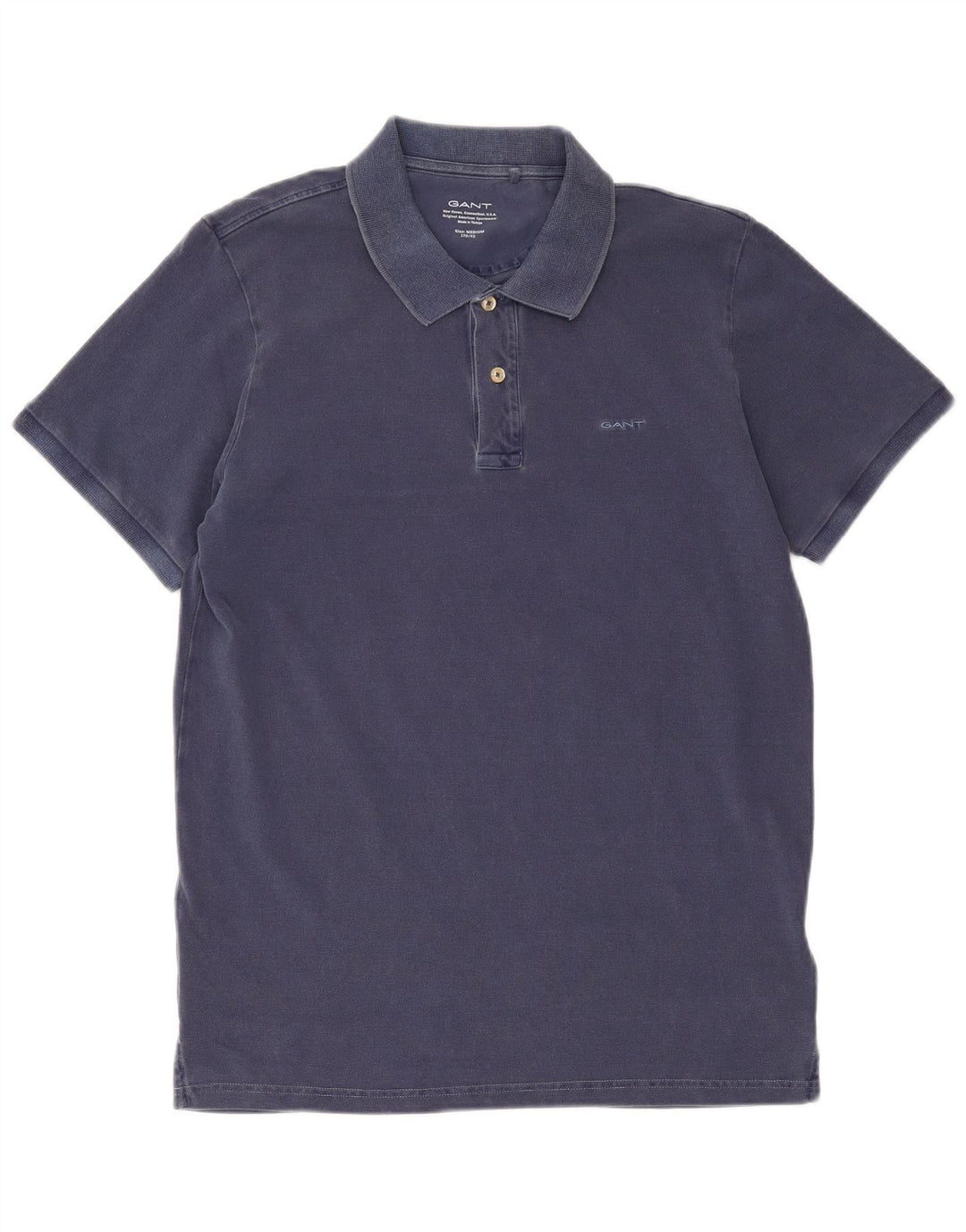 Gant Polo Hombre Azul Marino Medio Algodón