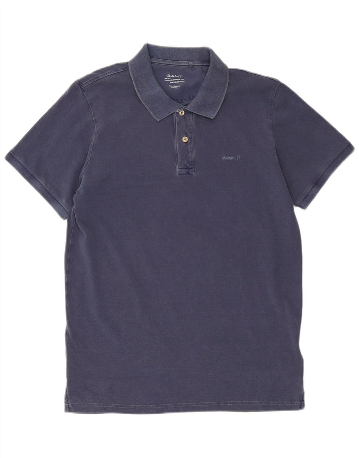 Gant Polo Hombre Azul Marino Medio Algodón