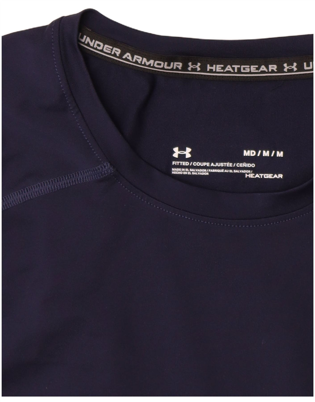 Camiseta UNDER ARMOUR Heat Gear para hombre Top mediano azul marino sintético