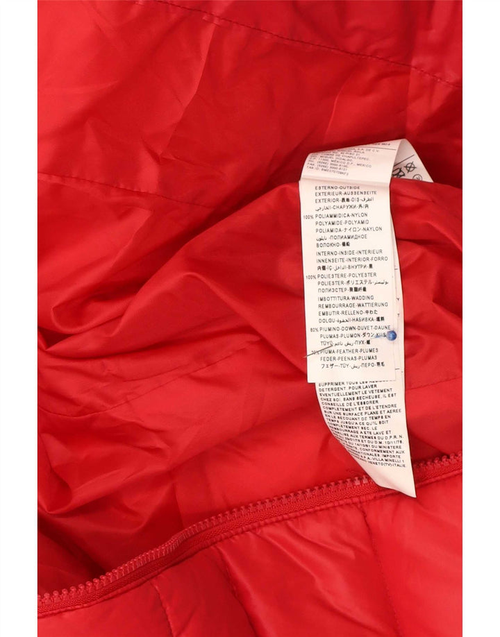 Playlife Chaqueta acolchada con capucha para mujer UK 10 Small Red Polyamide