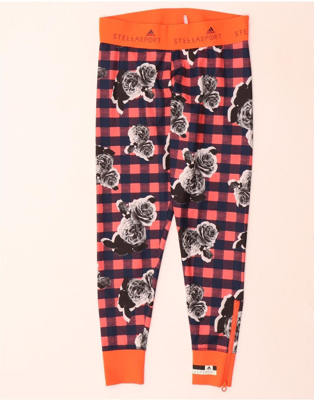 ADIDAS Leggings Stella Graphic para mujer Reino Unido 14 Mediano Cuadros multicolores