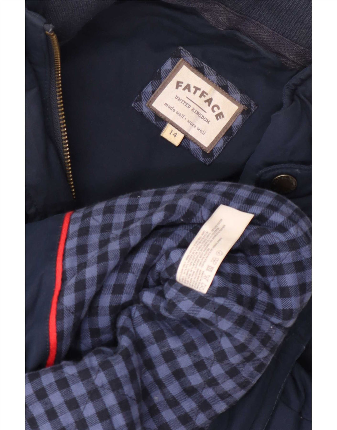 Chaleco acolchado para mujer Fat Face UK 44 Grande Poliéster azul marino