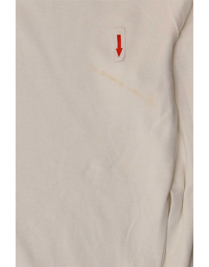 Adidas - Camiseta de manga larga para mujer, talla 40, talla mediana, color blanco