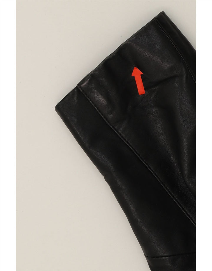 VINTAGE Womens Leather Jacket UK 14 Medium Black Leather Vintage Vintage and Second-Hand Vintage from Messina Hembry 