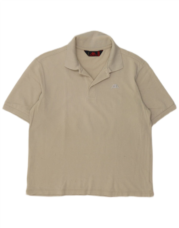 Polo Kappa Hombre Algodón Beige Medio