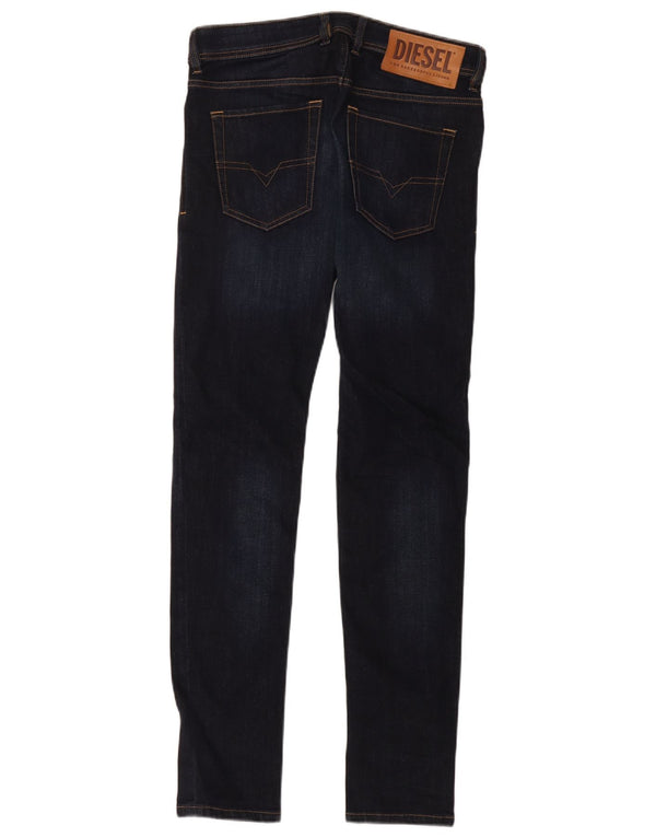 Diesel Vaqueros pitillo Sleenker para hombre W30 L32 Algodón azul marino