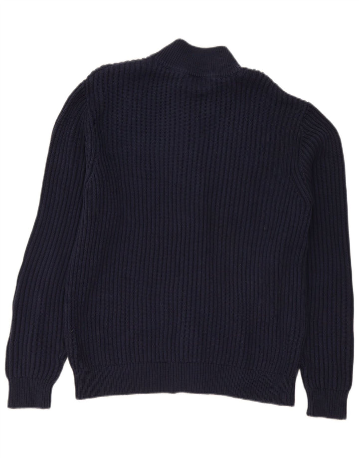 L.L.Bean - Cárdigan para hombre, talla grande, algodón azul marino