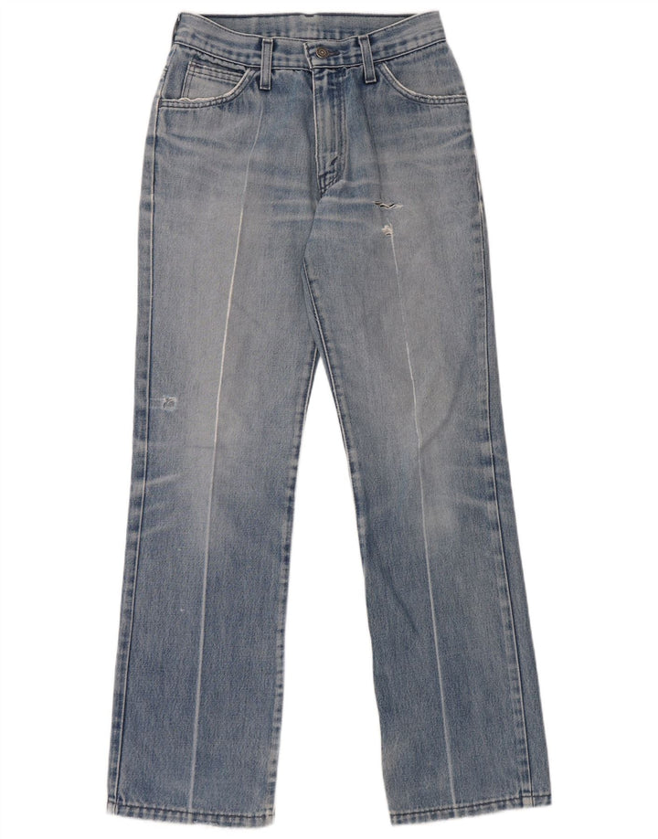 Levi's Vaqueros Rectos Desgastados Para Mujer W28 L32 Algodón Azul