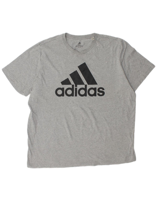 ADIDAS Camiseta gráfica para hombre Top 2XL Gris