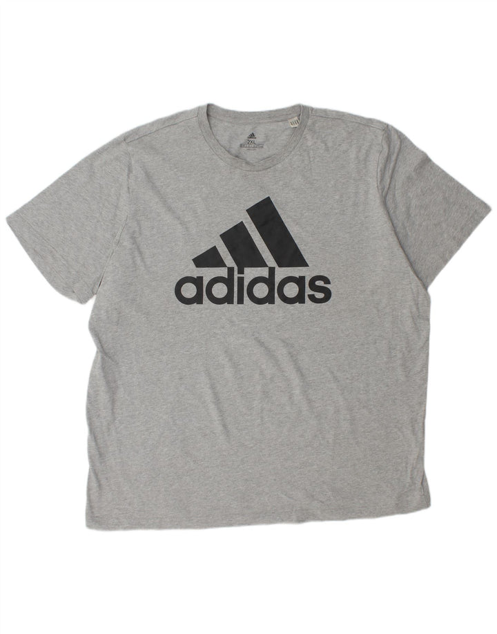 ADIDAS Camiseta gráfica para hombre Top 2XL Gris