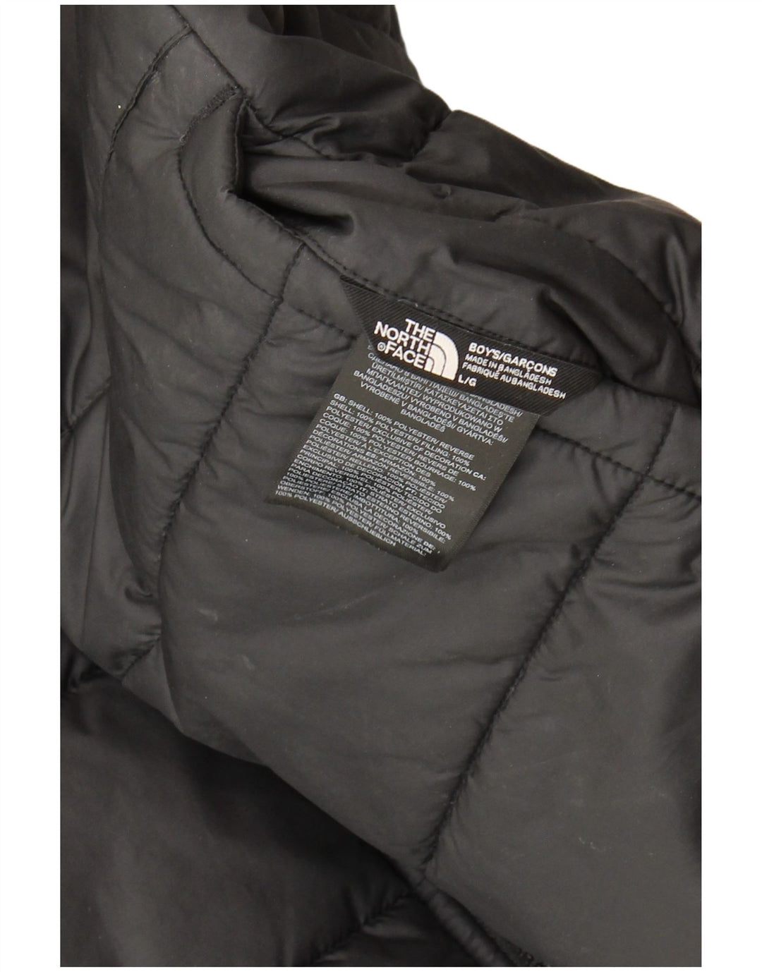 The North Face Chaqueta acolchada reversible con capucha para niño 11-12 años Gris