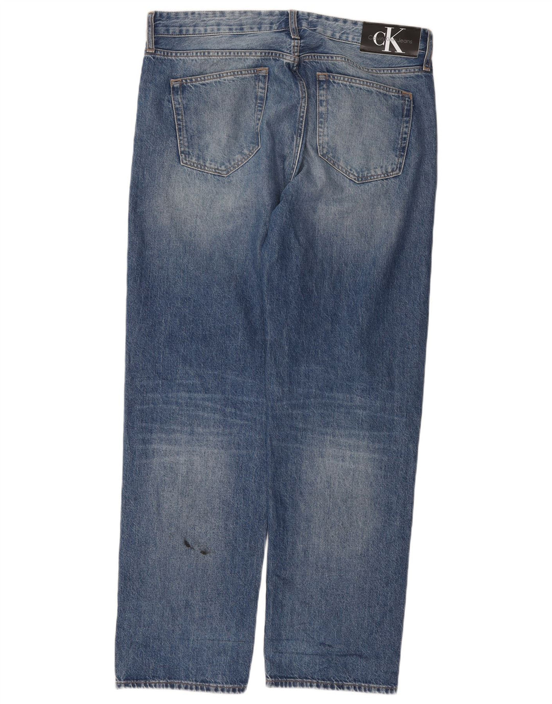 Calvin Klein Jeans rectos para hombre W33 L31 Algodón azul