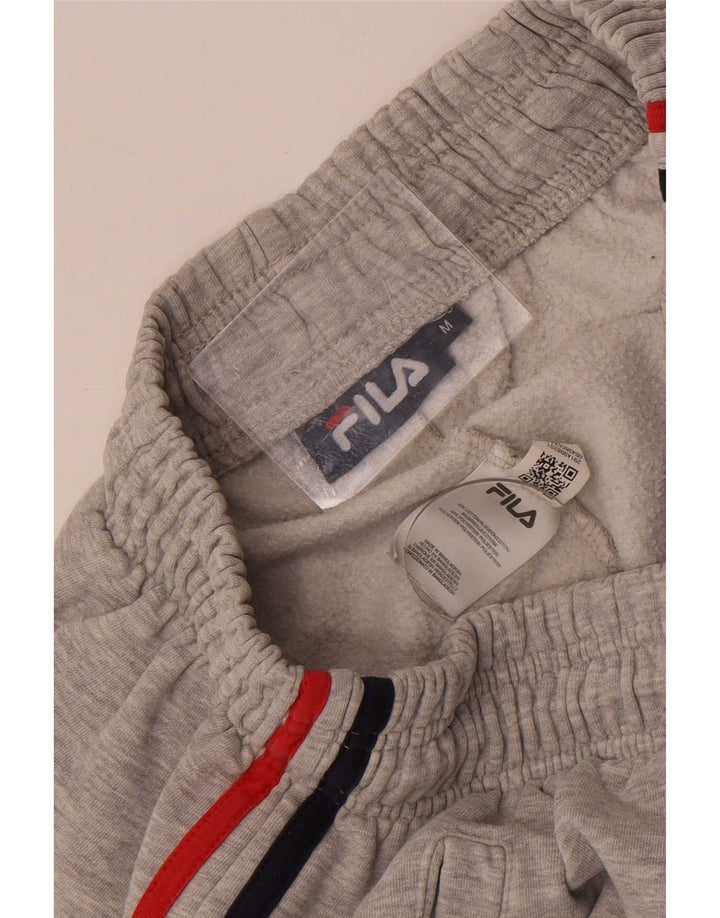 Pantalones cortos deportivos Fila para hombre de algodón moteado gris medio