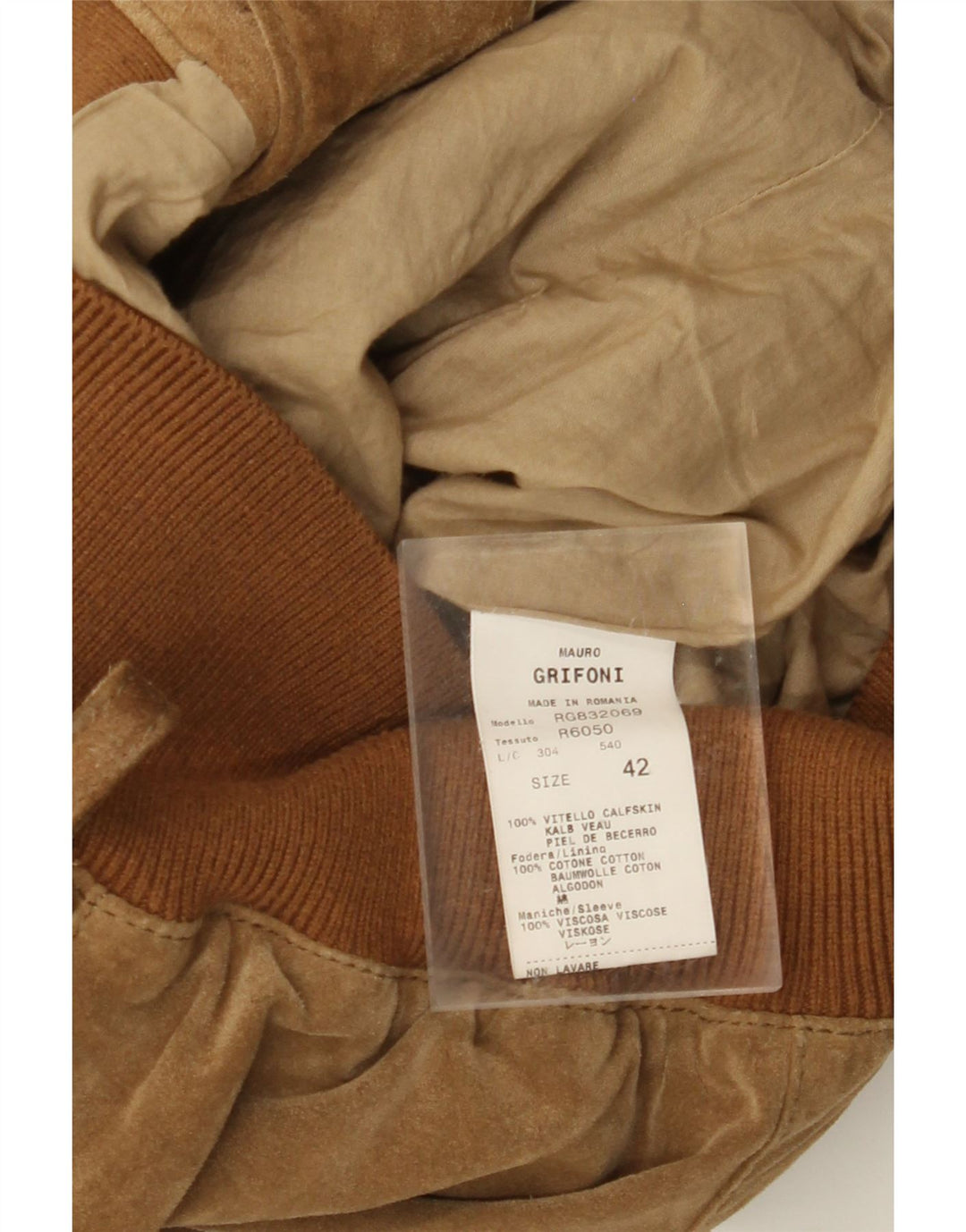 MAURO GRIFONI Cazadora bomber de ante para mujer IT 42 Cuero marrón medio