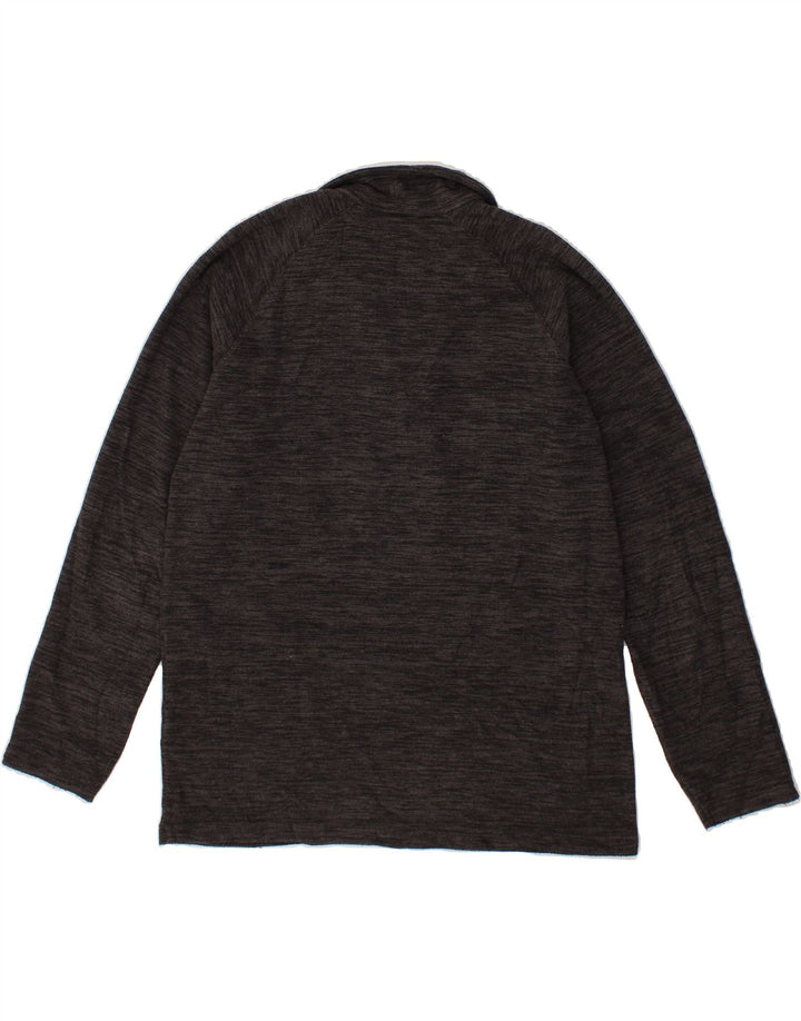 MOUNTAIN WAREHOUSE Mens Zip Neck Fleece Jumper Small Grey Flecked Vintage Mountain Warehouse and Second-Hand Mountain Warehouse from Messina Hembry 