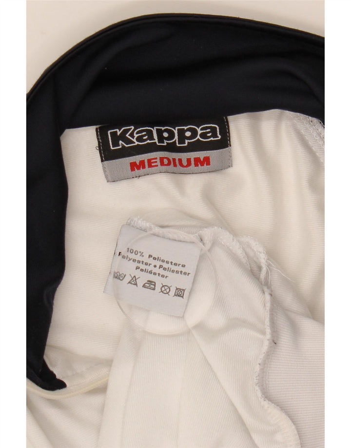 Kappa Hombre Chaqueta De Chándal Superior Poliéster Color Block Medio Blanco