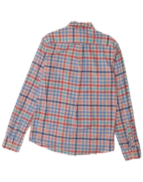 IZOD Camisa ajustada de agua salada para hombre, algodón a cuadros multicolor pequeño