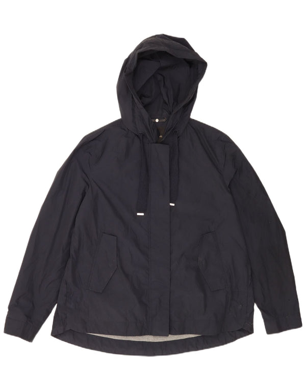 Massimo Dutti Chaqueta Bomber Extragrande con Capucha para Mujer UK 44 Medium Azul Marino