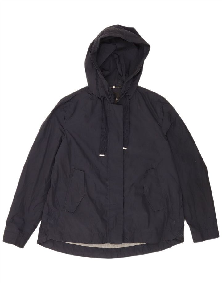 Massimo Dutti Chaqueta Bomber Extragrande con Capucha para Mujer UK 44 Medium Azul Marino