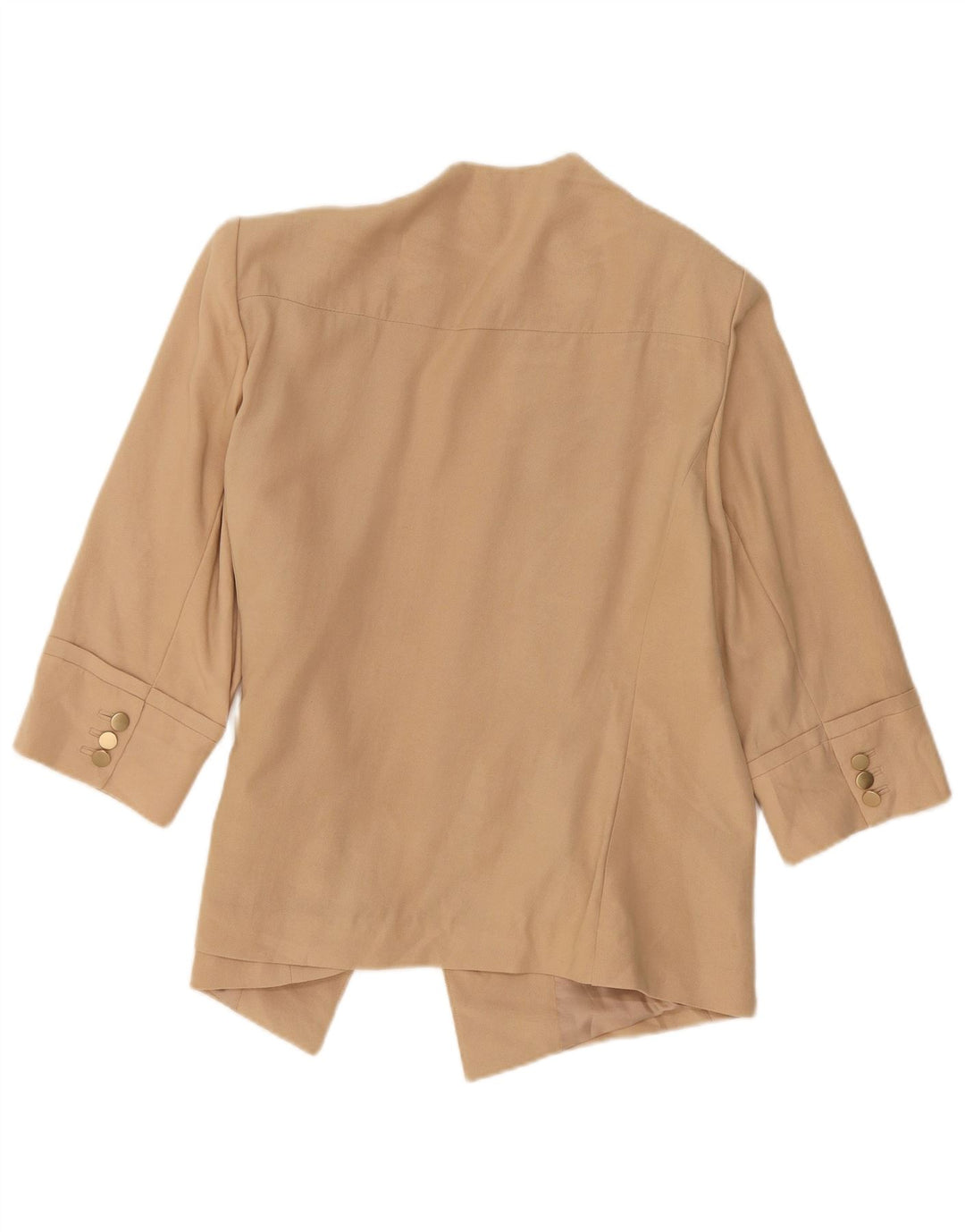 Marks & Spencer Chaqueta Americana Abierta de Manga 3/4 para Mujer UK 20 2XL Beige