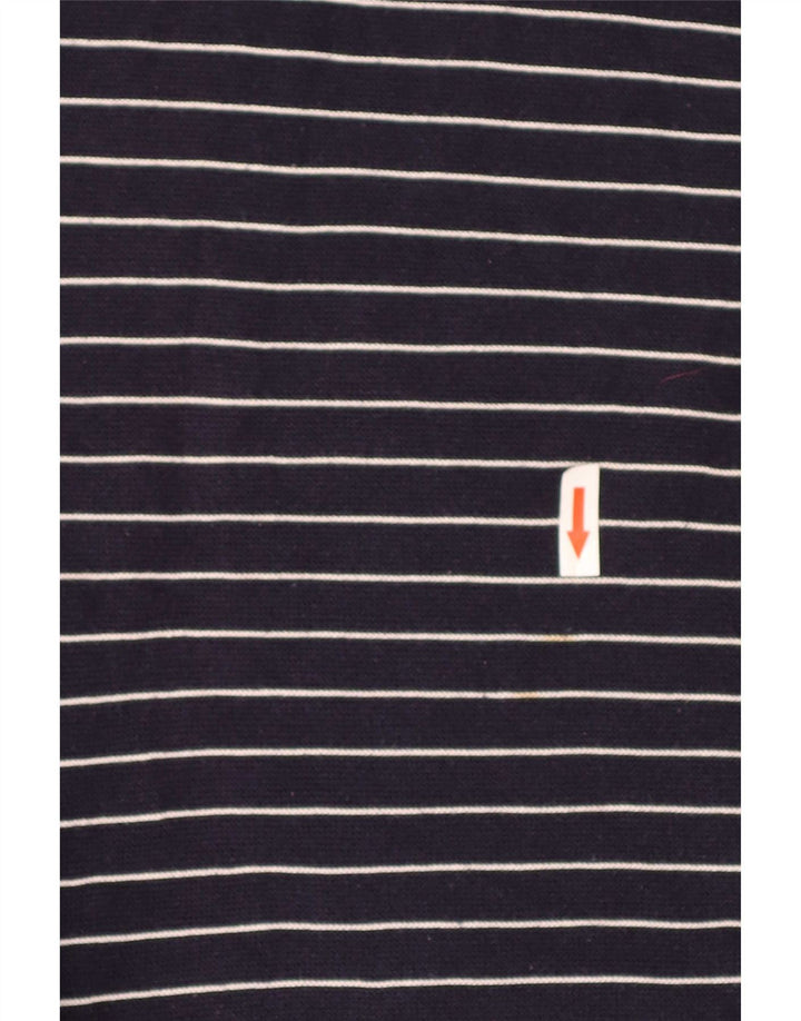 Lacoste Jersey con cuello en V para hombre talla 4 mediano azul marino a rayas