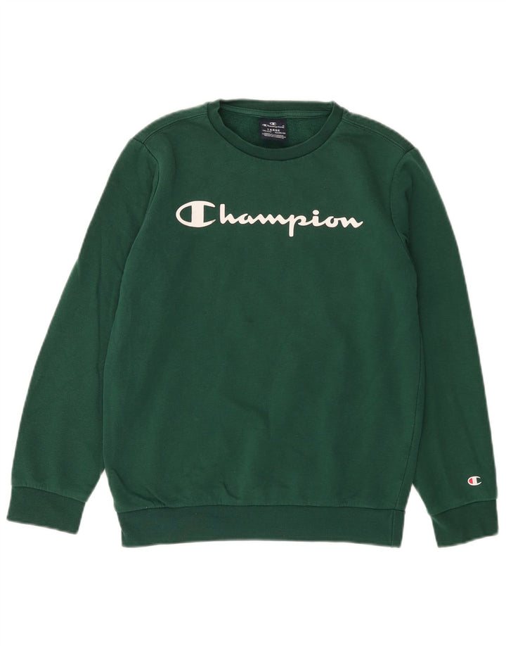CHAMPION Sudadera estampada para niños 11-12 años Verde