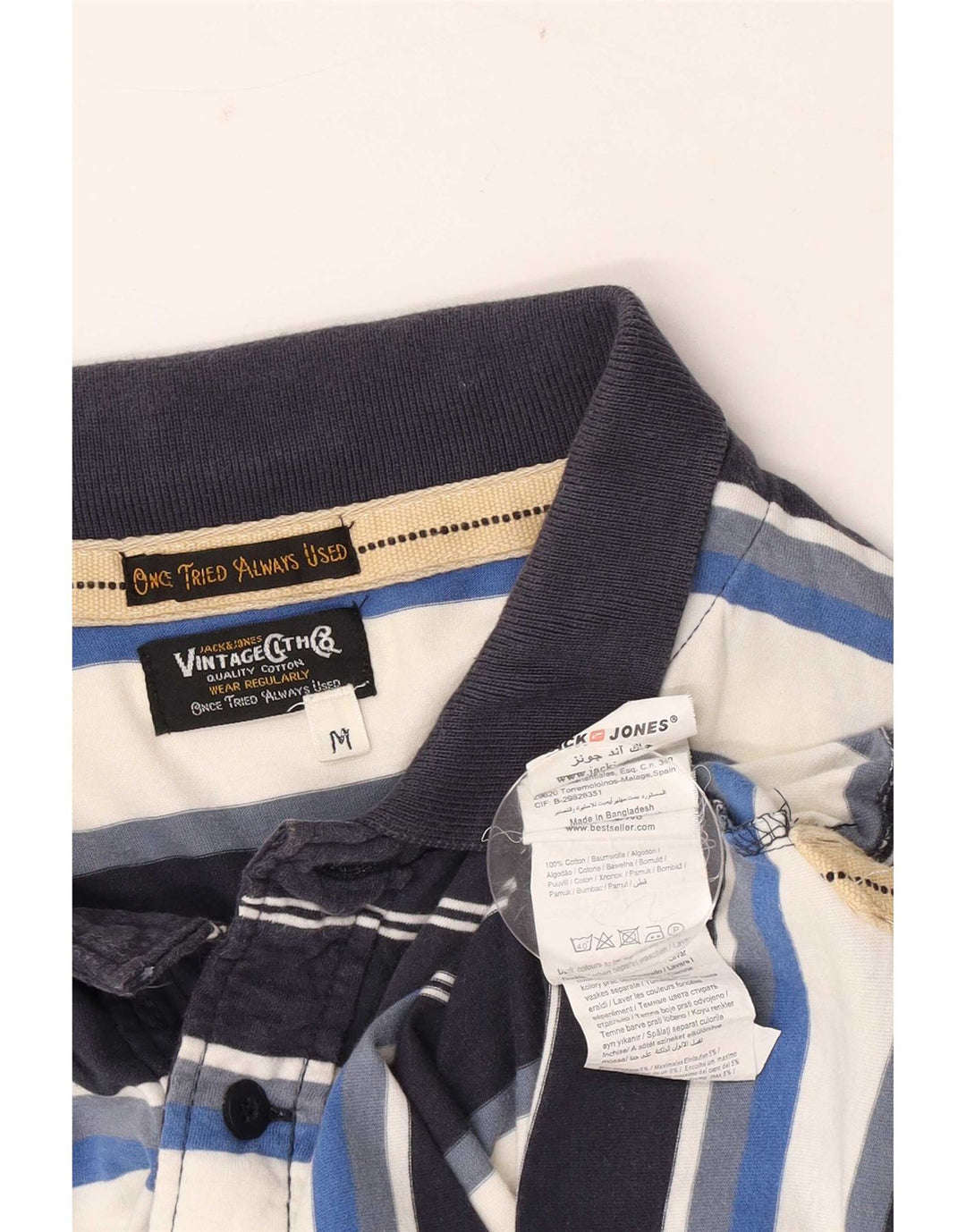 Jack & Jones Polo Hombre De Algodón A Rayas Multicolor Mediano