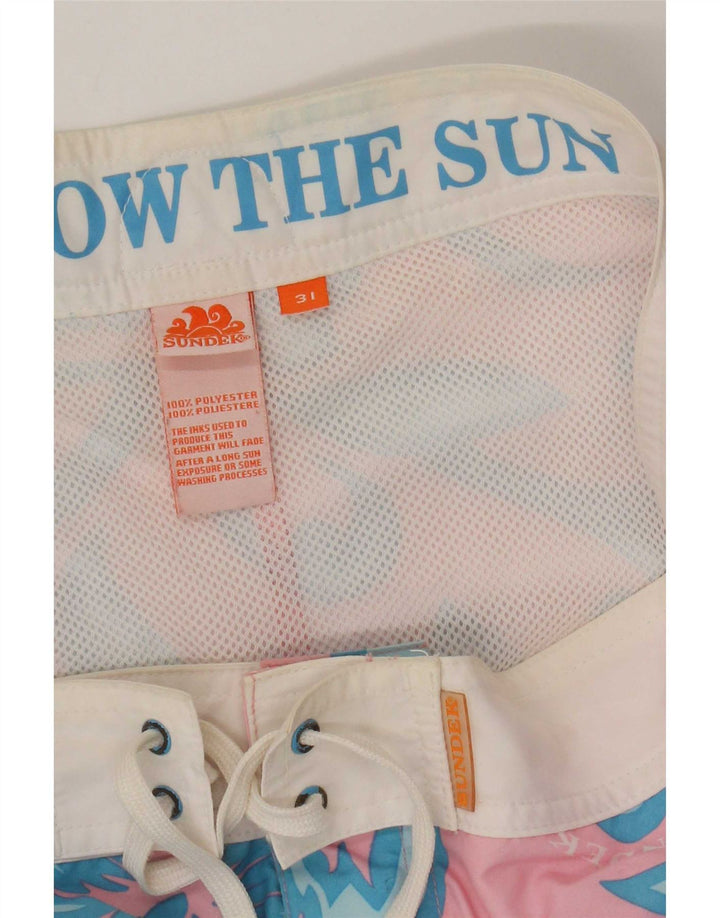 Sundek Bañador con estampado gráfico para hombre Poliéster floral rosa medio